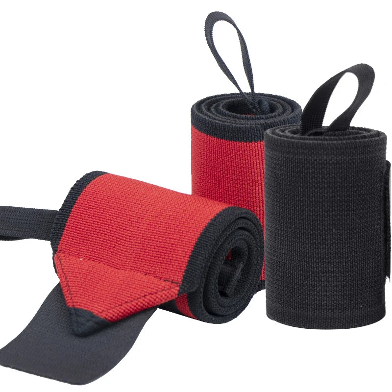 LADYGLOW Twin Thumb Loop Design Custom Strengthen Weight Lifting Gym Heavy Duty Wrist Wraps