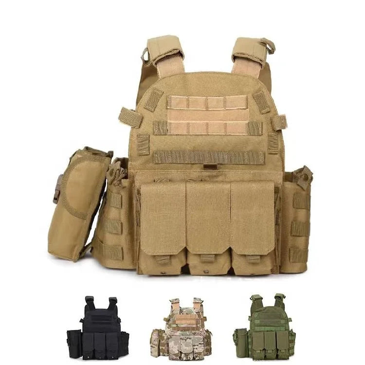 CS Outdoor Waterproof Multi-Functional Tactical Vest Fashionable Light Safety Protection Training Vest