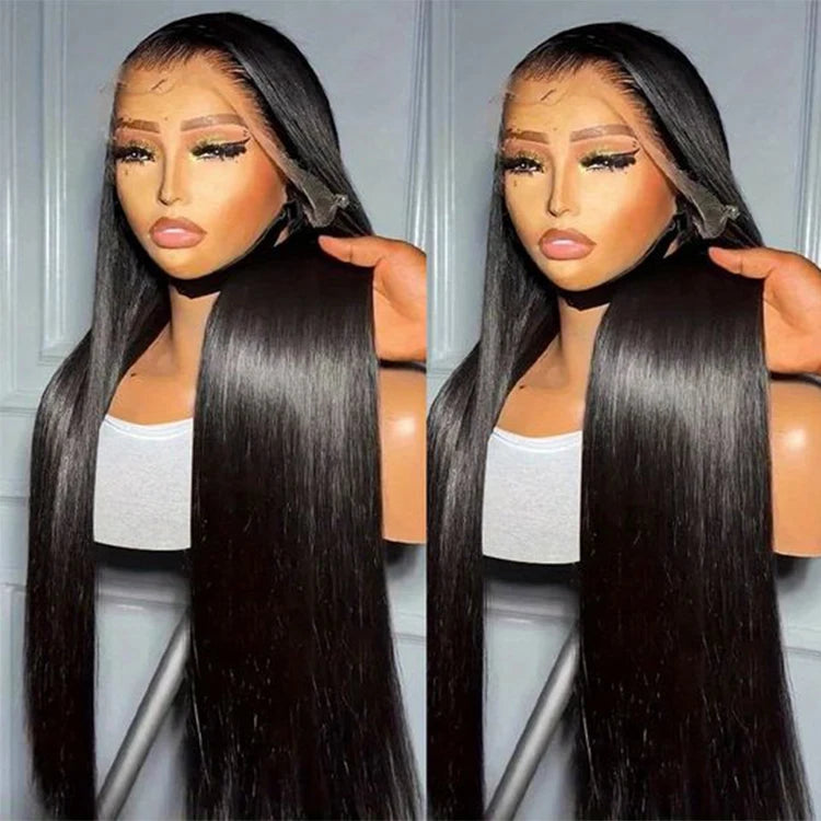 Drop Shipping Raw Human Hair Straight Transparent Lace Front Wig 13x4 Transparent Lace Wig Hot Selling Products