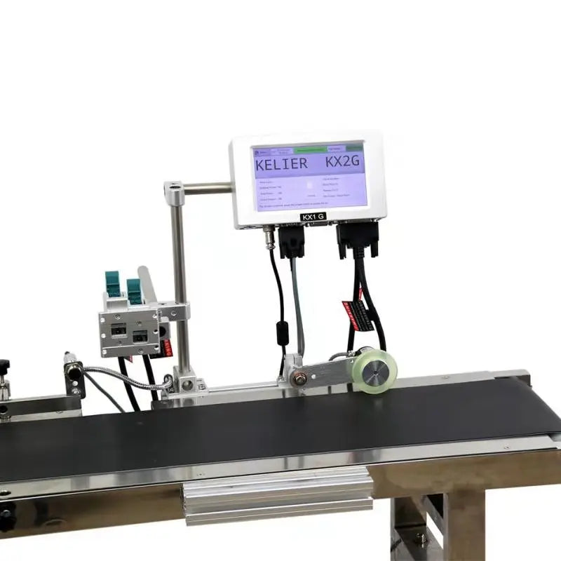 Kelier KX2G 1mm-25.4mm logo Carton Box Bottle Inkjet Printing Machine for Assembly Line