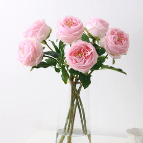 E-L072 Real Touch Moisturizing Rose Ins Style Artificial Flowers Bouquet Home Wedding Roll up Flowers Roses
