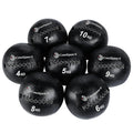 Fitness High Tear Proof PVC Pure Black Non Elastic Soft Eco-friendly 5kg Medicine Ball Wall Ball for Cross Training