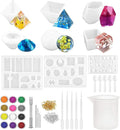 Epoxy Resin Silicone Art Molds for Resin Casting DIY Art Craft - Diamond Shapes Jewelry Casting Molds Kit