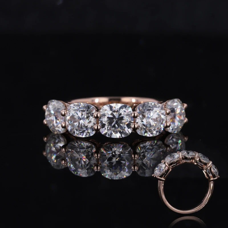 Starsgem 5*5mm Cushion Brialliant Cut Moissanite 14k Gold Jewelry Wholesale