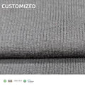 Sustainable Comfortable Knitted Stretch 93% Modal 7% Spandex 2*2 Rib Fabric for Boys & Girls Activewear Sweaters