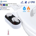 Dual Nozzle Self-Cleaning Bidet Toilet Seat Attachment Hot Cold Water Spray Non-Electric Mechanical Rear Female Bathroom Floor MegaBDM