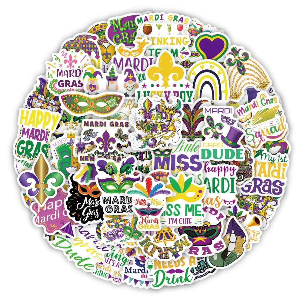 New Wholesale Carnival Graffiti Stickers Suitcase Water Bottle Helmet Skateboard Stickers Reward Stickers for Kids