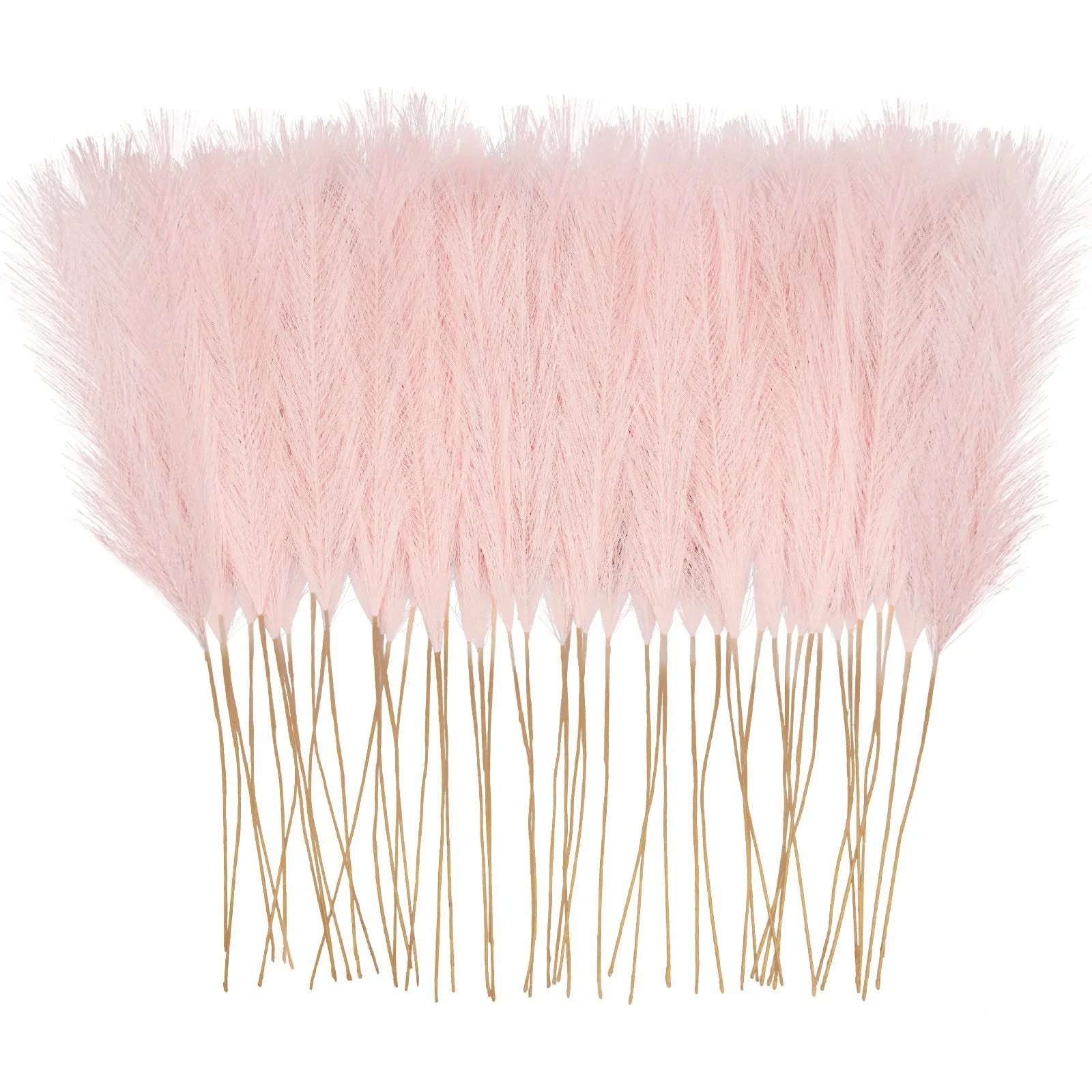 Artificial Pampas Grass Stems 21.6' Realistic Dried Faux Durable Maintenance-Free Vase Fillers Wedding Centerpieces