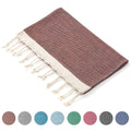 Hot Sale Soft Comfort Woven Striped Cotton Quick-Dry Thick Absorbent Fitness Yoga Gym Towel for Adults Home Kitchen