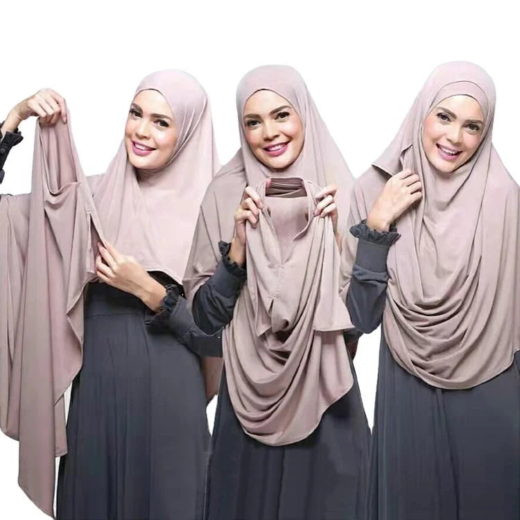 2023 Women CottonHijabs Plain Cotton Shawls Muslim Head Scarfs Custom Scarf