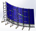 Lighting Video Led Display Wall Ground Stand Support Aluminum Stage Truss Display for Led Cabinet Exhibitions Outdoor Events
