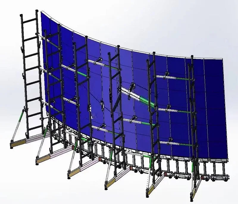 Lighting Video Led Display Wall Ground Stand Support Aluminum Stage Truss Display for Led Cabinet Exhibitions Outdoor Events