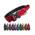 Direct Selling Tactical Dog Collar With Handle Durable Outdoor Nylon Dog Collar Adjustable Training Collar for Large Dogs
