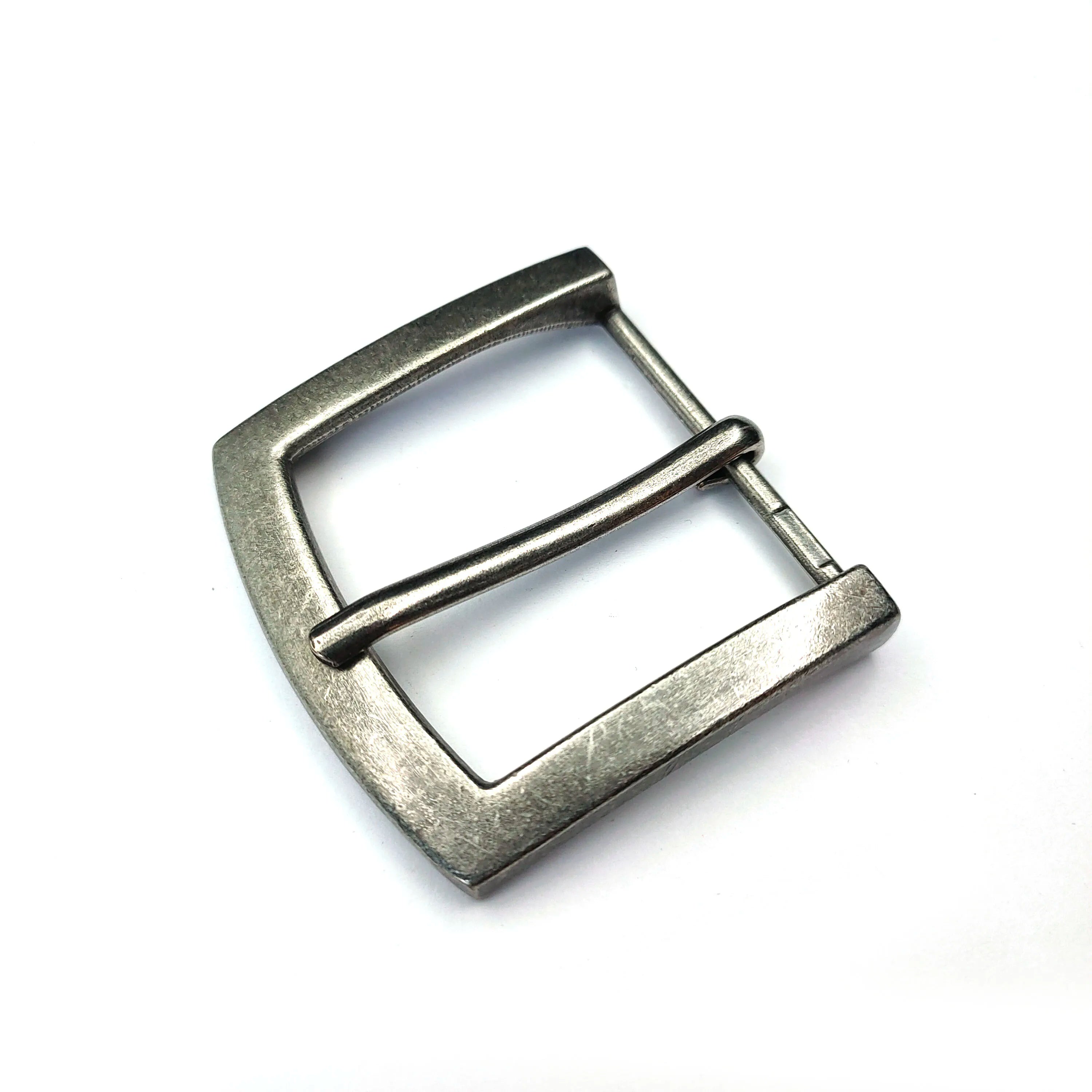 Factory Wholesale 40 mm Nickel Belt Buckle Zinc Alloy Brushed Men Belt Buckle for Leather Belt