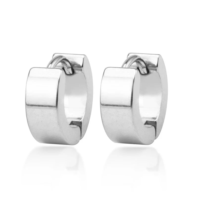 America Punjabi Minimal Earring Hoop Earring Latest Artificial 18k Gold Stainless Steel for Men Clip-on Earrings Trendy Chengfen