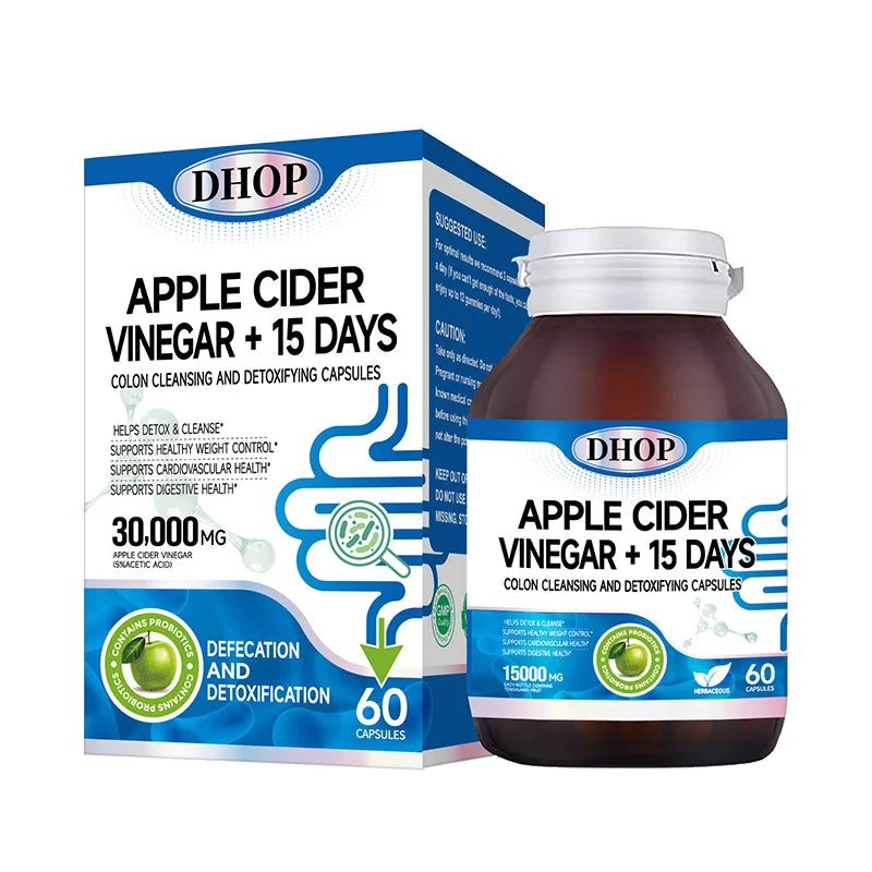 OEM Apple Cider Vinegar Capsule Colon Cleansing Capsule Probiotics Help Digestion Cleaning the Intestines