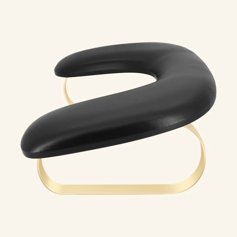 Fashion-Designed U Shape PU Leather Manicure Hand Pillow with Custom Logo Soft Leather Armrest for Nail Care Pattern Nail Salons