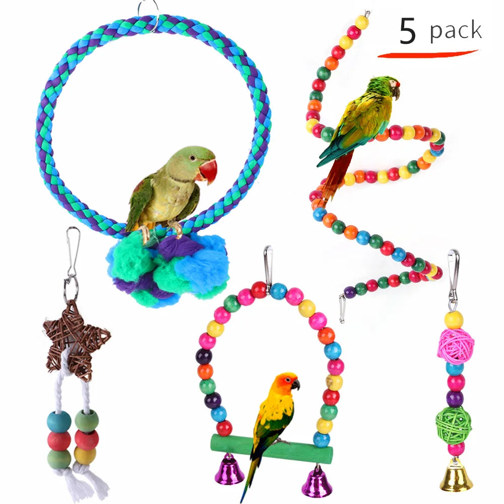 Wholesale Beaded Rope Garden Bird Nest Swing Set