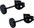2025 Fashion Trend Pure Titanium Hypoallergenic Round Disc for Women and Men Ear Studs Sensitive Ears Optional