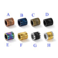 10mm Stainless Steel Tube Spacers Column Beads Metallic Two Tone Gold Colors for Bracelet Jewelry DIY Making