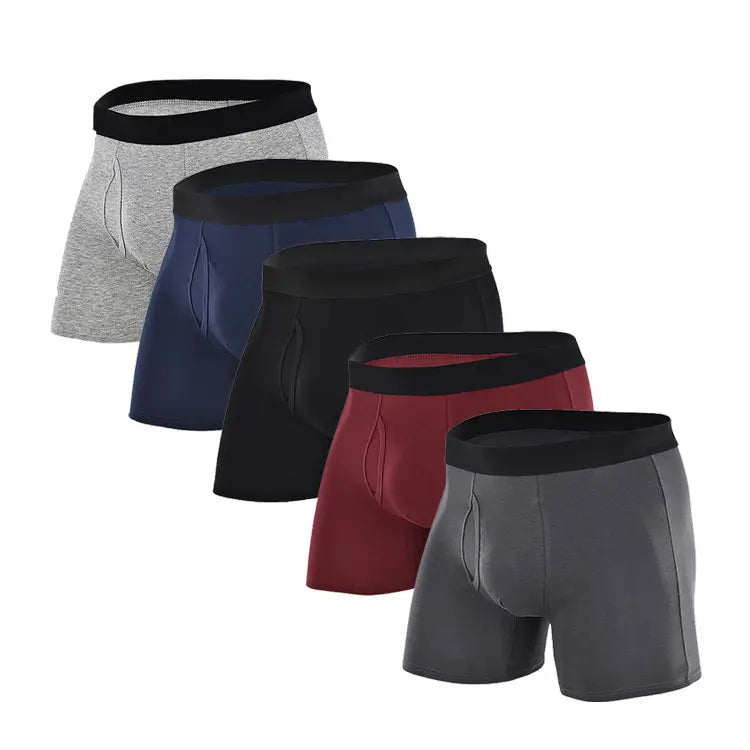 Designed Men's Boxer Briefs Seamless Cotton Boxers for Boy Cool Boxer Underwear