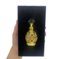Custom Middle East Dubai Perfume Bottle 15ml Pink Gold Glass Perfume Essential Oil Glass Bottle