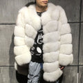 Men's Fur Coat Winter Warm Fox Fur Coats for Men Plus Size Men's Jackets