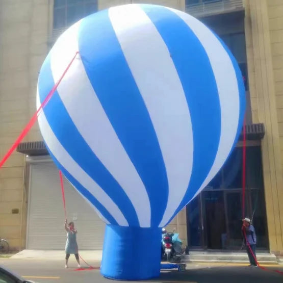 Customized Color Ground Inflatable Balloon Advertising Inflatable Hot Air Ground Balloon Rooftop Balloon