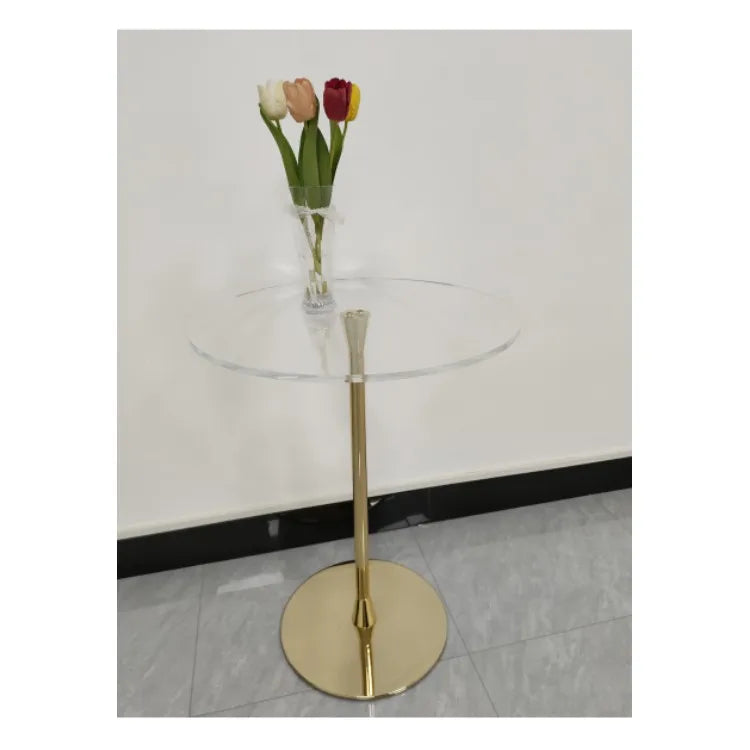 Modern Gold Acrylic Church and Table Podium Stand Lectern with Stainless Steel for Weddings Offices Classrooms