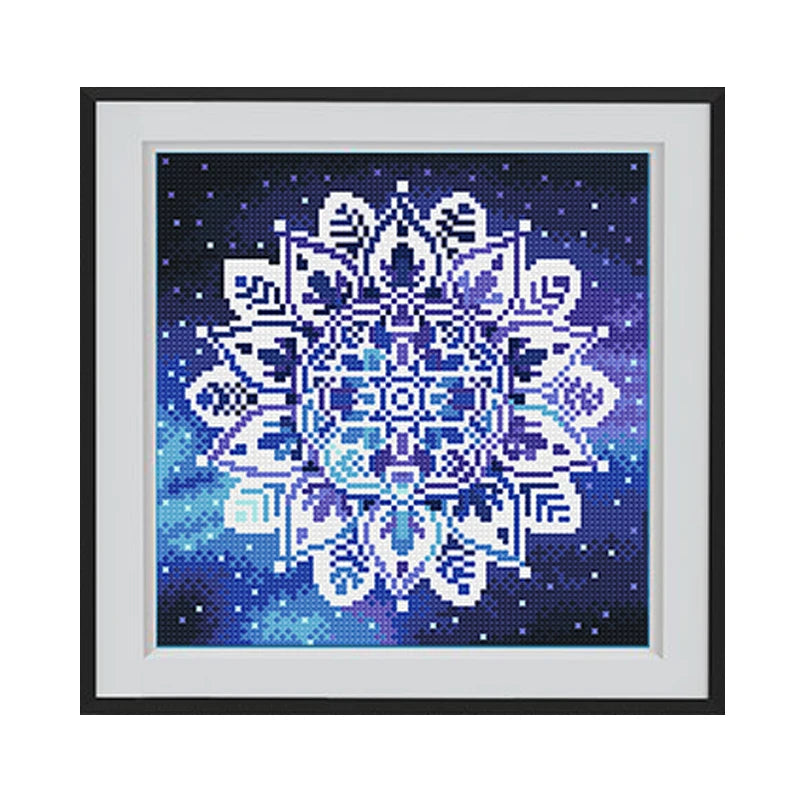 Diy 5d Luminous Diamond Painting Religious Mandala Night Glowing Diamond Embroidery Cross Stitch Living Room Art Picture