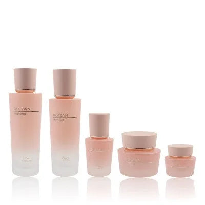 China Manufactory Travel Cosmetic Bottle Acrylic Jar with Pump Sprayer for Convenient Cosmetic Packaging