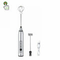 Free Shipping Wholesale Electric USB Rechargeable Handheld Foamer Milk Foam Maker Mixer Coffee Drink Frothing Wand Milk Frother