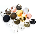 12mm 14mm 16mm 18mm 20mm 25mm 6 Colors Brass Adjustable Ring Settings Blank/BaseFit 12-25mm Glass CabochonsButtons Bezels
