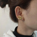 Original Design 18K Gold Plated Brass Jewelry New in Piercing Irregular Star Ear Clip for Women Gift Earrings E221485