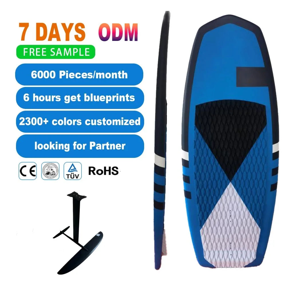 Customize Epoxy Resin Custom IXPE Surfing Foil Soft Wooden Funboard Bamboo Surfboard Surf Board