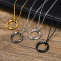 Fashion Personalized Stainless Steel Viking Mobius Ring Pendant Necklace for Men Fashion Jewelry PN-1708