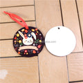 MDFSUB 3'' Xmas Sublimation Ornament Blank Christmas Hanging Ornament Eco-friendly Blank Sublimation Mdf Christmas Ornament