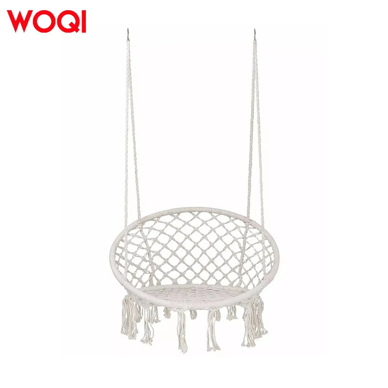 Woqi Wholesale Outdoor   Hanging Chair Swing Hammock Chair with Cushion