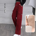Plus Size Sweatpants for Women High Waisted Baggy Jogger Cargo Pants Trendy Comfy Fleece Lined Trouser With Pockets