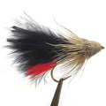Professional Fly Fishing Wet Flies #14 Black Muddler Minnow Handmade Commercial Tier Materials for Trout Bass River Position