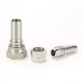 Female BSPP Fitting Multi Seal Straight Hose Connector Carbon Steel High Pressure Zinc Plated