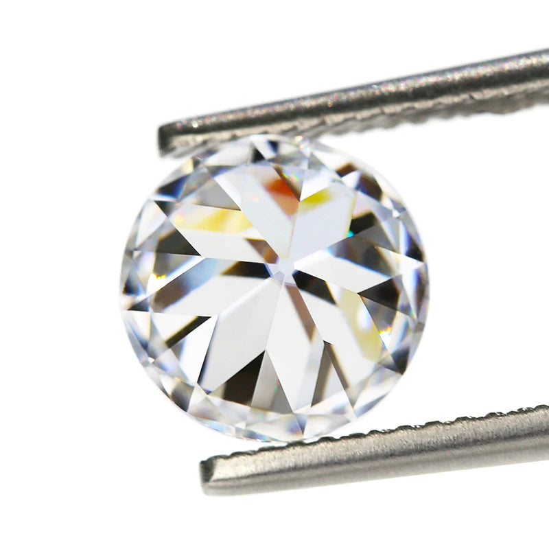 Holycome Jewelry 6.5mm European Cut  Round Cut GH White Moissanite Loose Diamond VVS1 Wholesale Moissanite