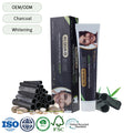 OEM Brands Fluoride Free Natural Activated Bamboo Charcoal Deep Cleaning Whitening Mint Flavored Toothpaste for Adult