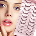 Hot Sale Own Brand 3d Silk Soft Lashes Wholesale False Natural Eyelashes Invisible clear Band Lash