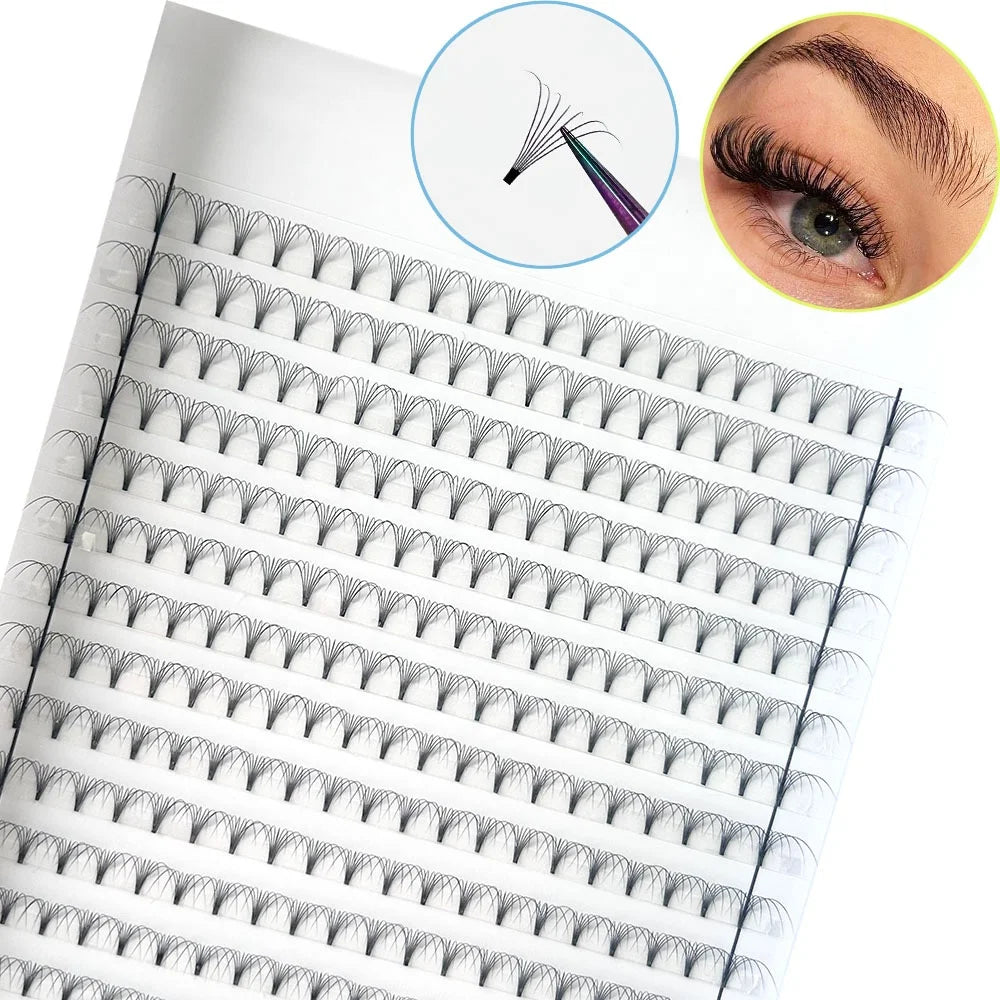 Private Labels Premade Fans Eyelash Extensions High Quality Russian Volume Wholesale Mega Lash Trays