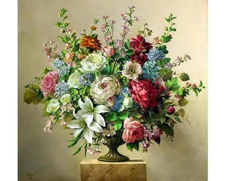Factory Custom Picture Design Abstract Full Drill 5D Diy Flower Arrangement Diamond Painting