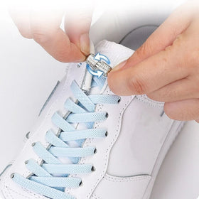 1 Set of Flat Polyester Quick Lock Sneaker Laces Pattern Capsule Safety Shoe Fastener for Kids Adults Women Men