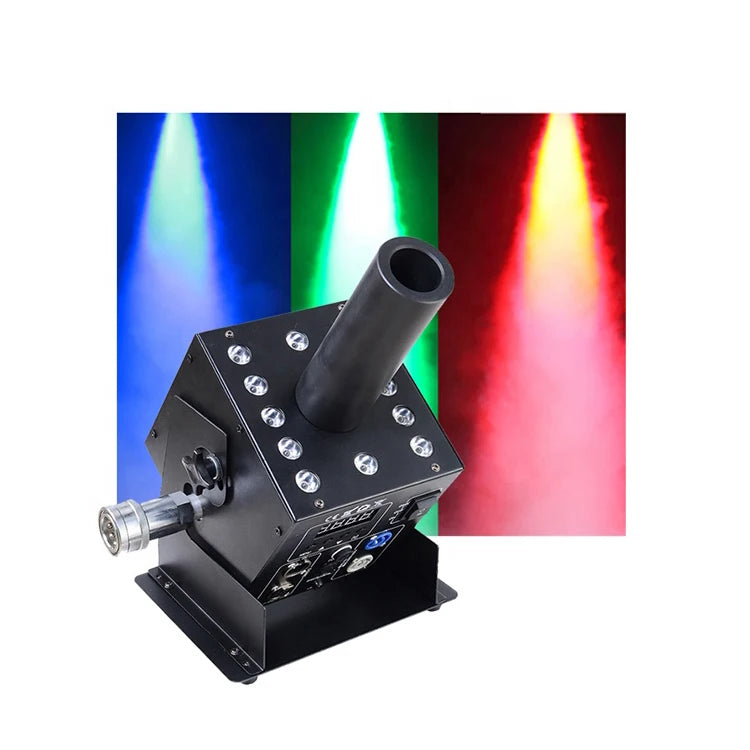 12X3W Rgb Co2 Smoke Fog Machine Stage Effects Led Co2 Jet Machine for Dj Disco Wedding