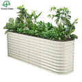 Huizhou Green Giant 32'' Tall 9N1 Modular Corrugated Galvanized Metal Raised Garden Bed Kit Planter Flower Box for the Garden