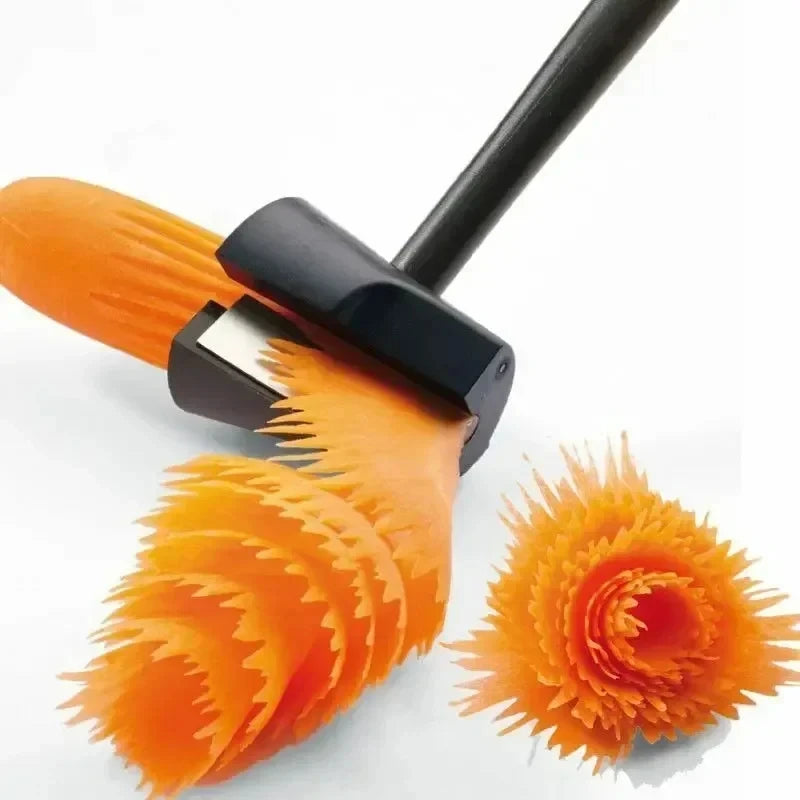 Vegetable Fruit Cutter Household Spiral Funnel Flower Shredder Peeler Artifact Portable Fast Carrot Cutter Slicer Spiral Cutter